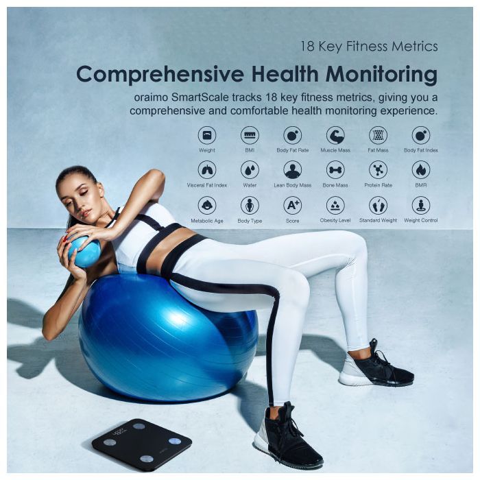 Original Oraimo Smart Weight Fitness Scale