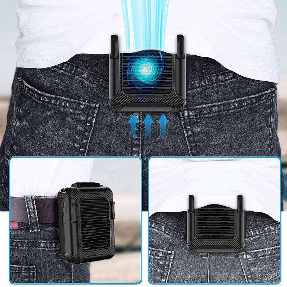 Outdoor Waist Hangings Fan Portable Fan 112*79*53 Mm 6000mah