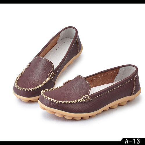 Tendon Flat Shoes Women's Leather Shoes Soft