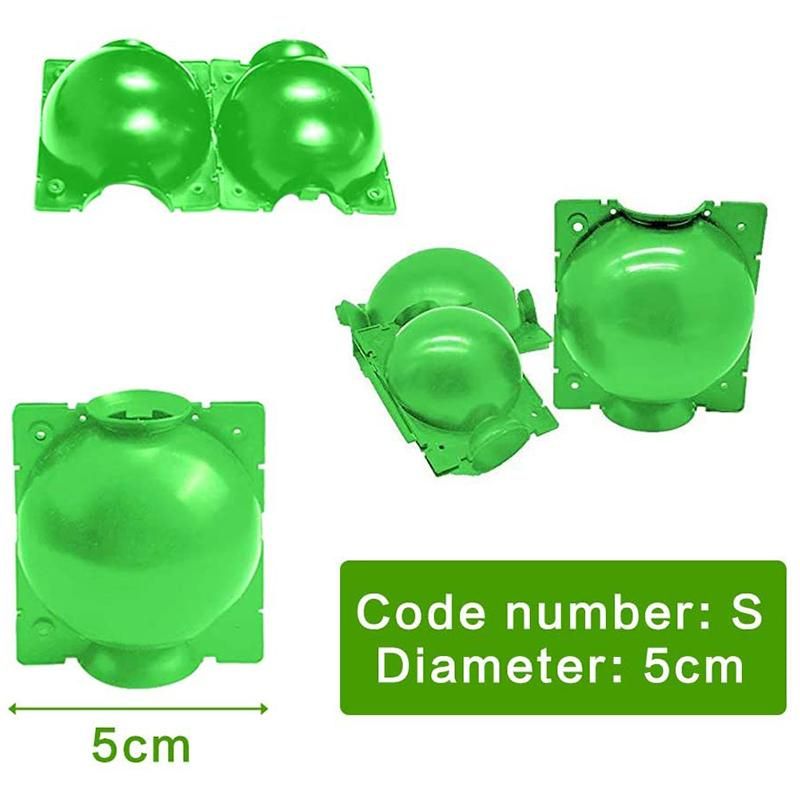 5 Pieces of Plant Propagation and Rooting Ball Device-Reusable Plant Propagation Grafting Box S Green