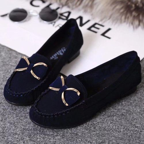 Women Flats Ladies PU Comfortable Loafers Slip On Casual Driving Doug Shoes