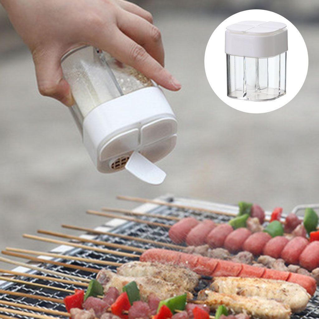 Spice Containers  Bottle Seasoning Box Set Condiment Storage White