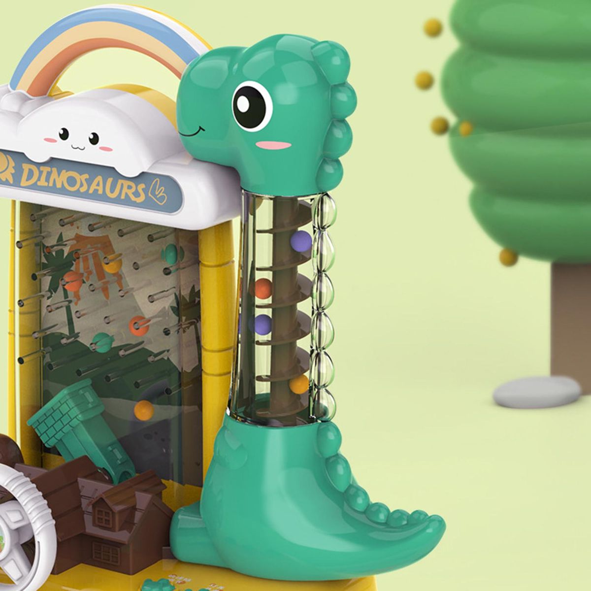 Kids Toy Dinosaur Pick Up Bean Preschool Kids Toy Yellow