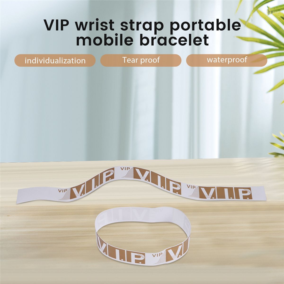 500 Pcs VIP Lightweight Event Bracelets Party Wrist Bands Colored Waterproof Armband