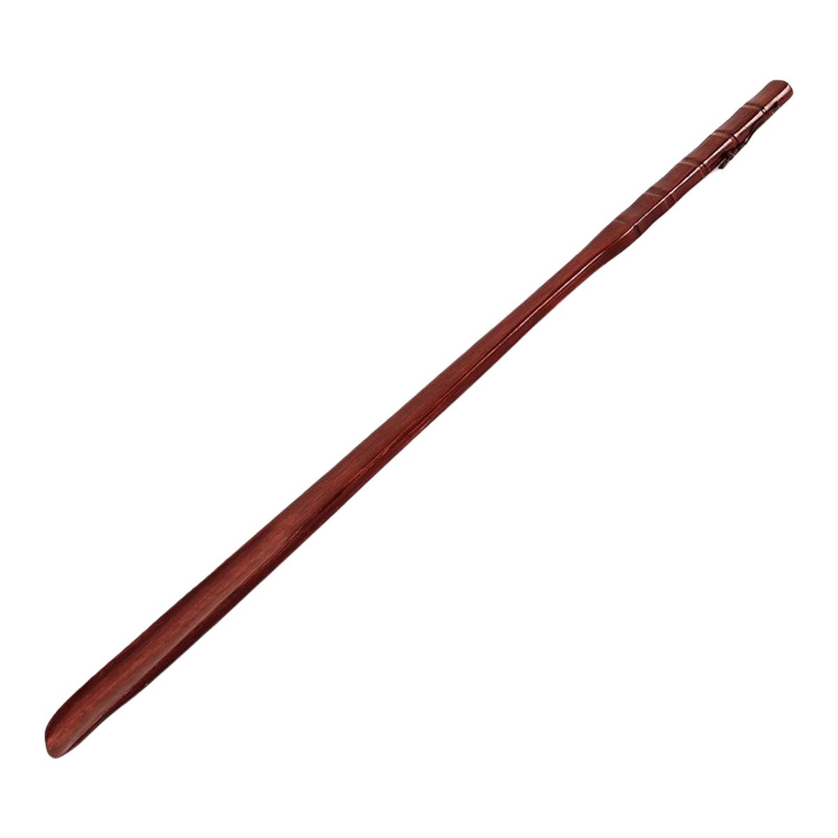 2Pcs Long Handle Wooden ShoeShoeShoehorn Portable Red Wood
