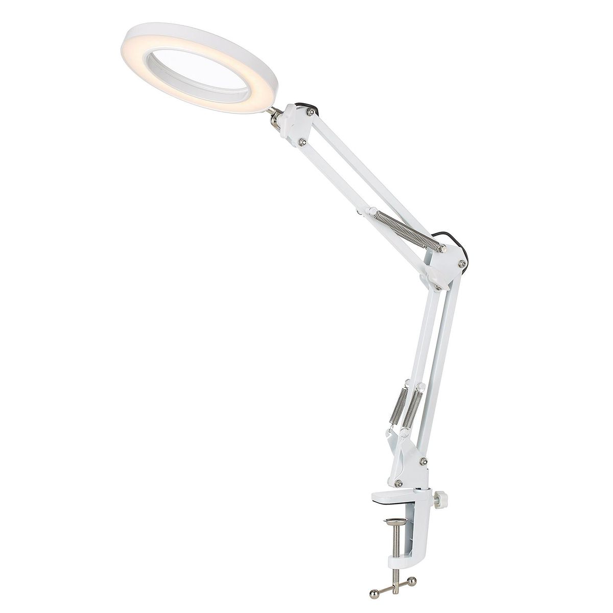 Tomshine Flexible Clamp-on Table Lamp Swing Arm Dimmable LEDs Desk Light 3 Color Modes & 10 Brightness Levels Reading Working Studying Light
