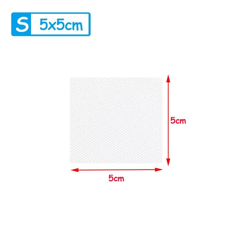 square 5x5cm Pot Hole Mesh Pad Mat Grid Round Drainage Hole Screen for Pot Bottom Prevent Soil Loss Anti Bonsai Flower Plant Gardening Tools