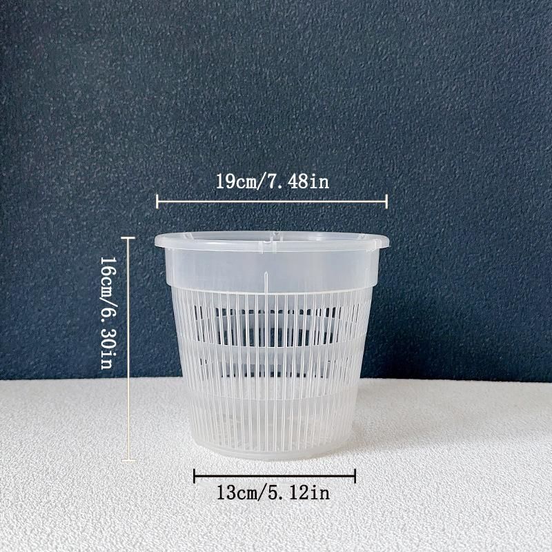 11/14/16/19cm Root Control Transparent Flower Pot For Phalaenopsis Orchid Cattleya Planting With Stomata Flower Pot Home Decor