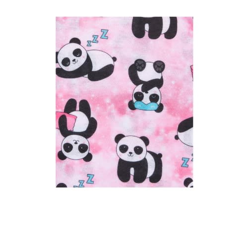 Girls Big Panda Pyjamas Set - White Pink