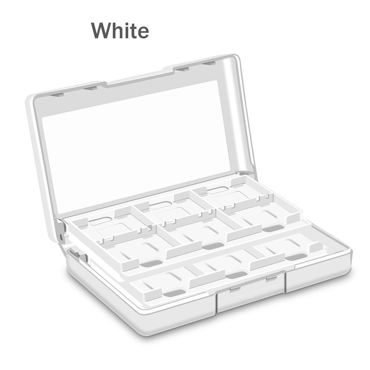 Game Card Box   Game Card Storage Case Holder White