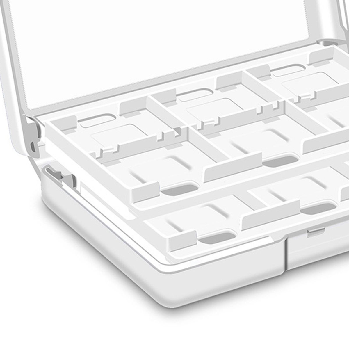 Game Card Box   Game Card Storage Case Holder White