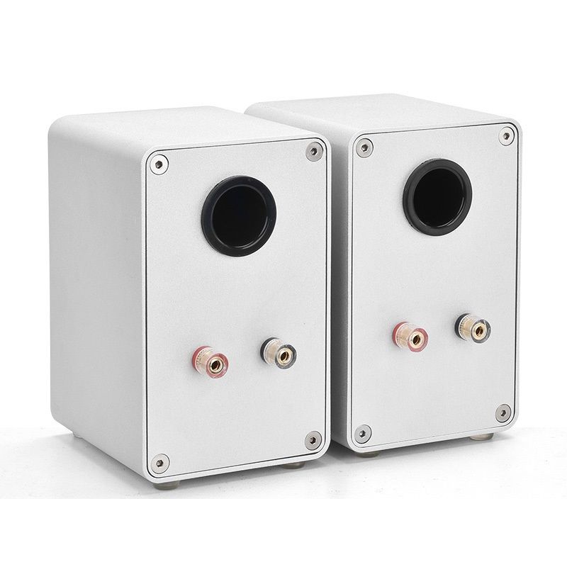 1 Pair 2.5 Inch Mini Passive Two-Way All-Aluminum Speaker Stereo Home Computer Front Surround HiFi