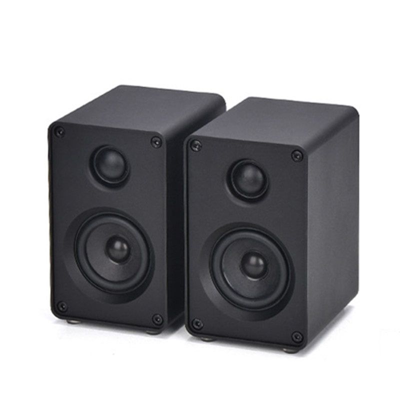 1 Pair 2.5 Inch Mini Passive Two-Way All-Aluminum Speaker Stereo Home Computer Front Surround HiFi