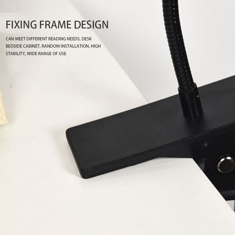 LED Reading Light, Clamp Desk Lamp, 3 Modes Clip Light,