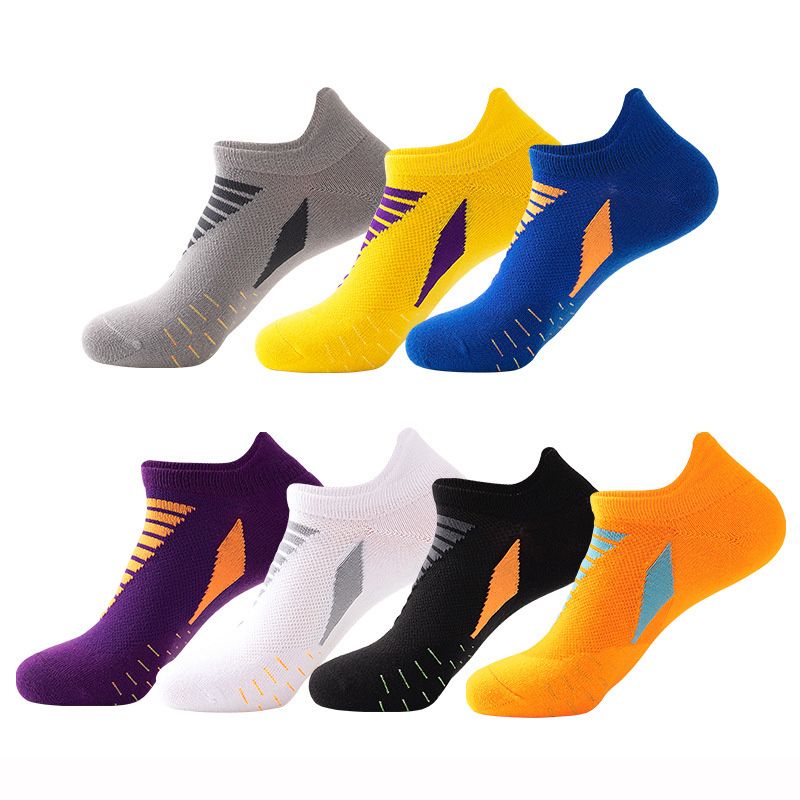 Mens 7 Pairs Anti Slip Football Ankle Socks,Non Slip Sports Grip Socks