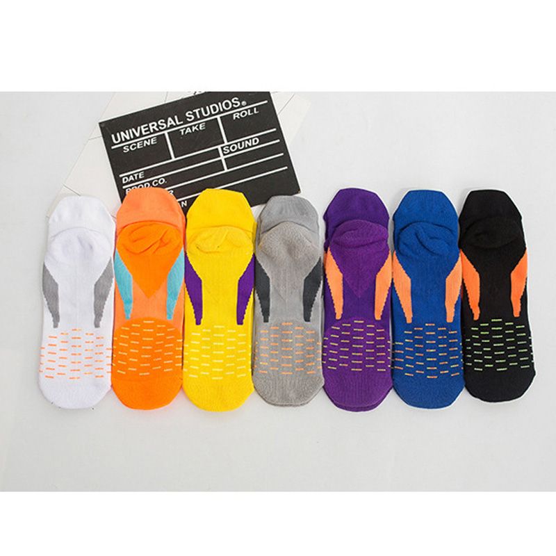 Mens 7 Pairs Anti Slip Football Ankle Socks,Non Slip Sports Grip Socks