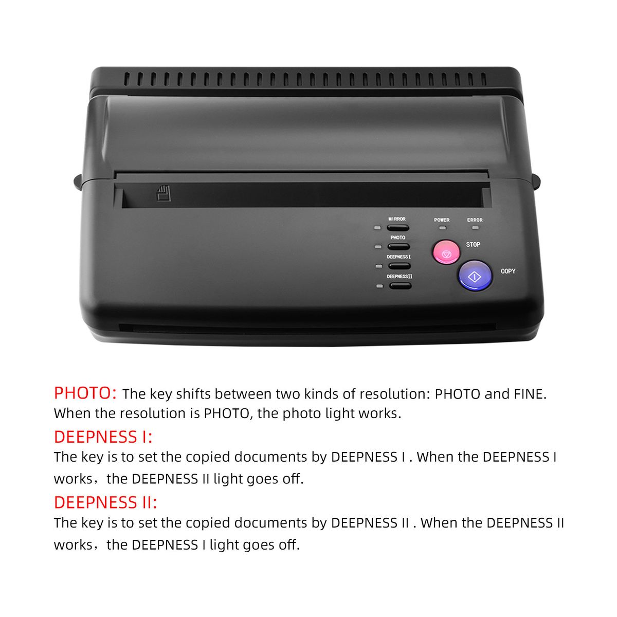 Tattoo Stencil Transfer Printer Machine With 30pcs Tattoo