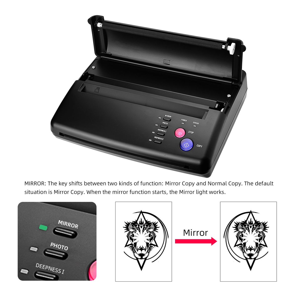 Tattoo Stencil Transfer Printer Machine With 30pcs Tattoo