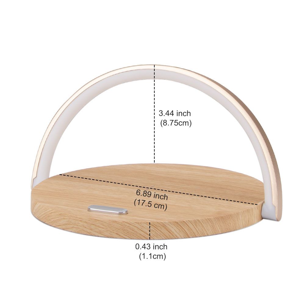 LED Wireless Charger Table Lamp Foldable Night Desk Lamp