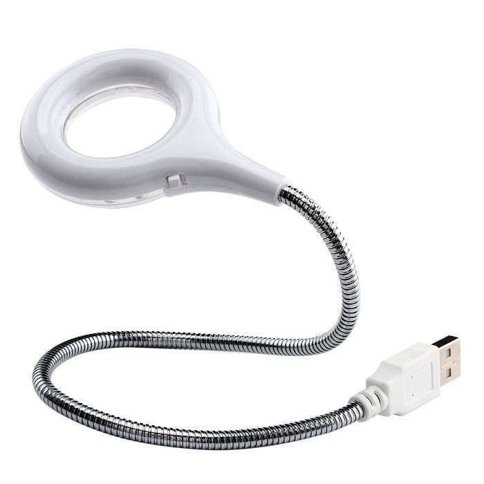 Magnifying Glass Shape Mini USB 18 Led Night Portable