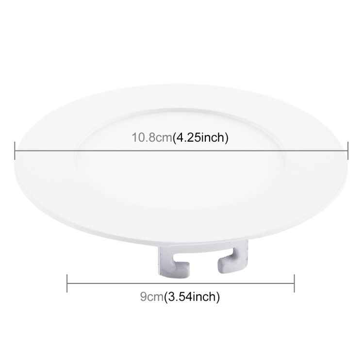 4W 10.5cm Round Panel Light 20 SMD Lamp With LED Driver