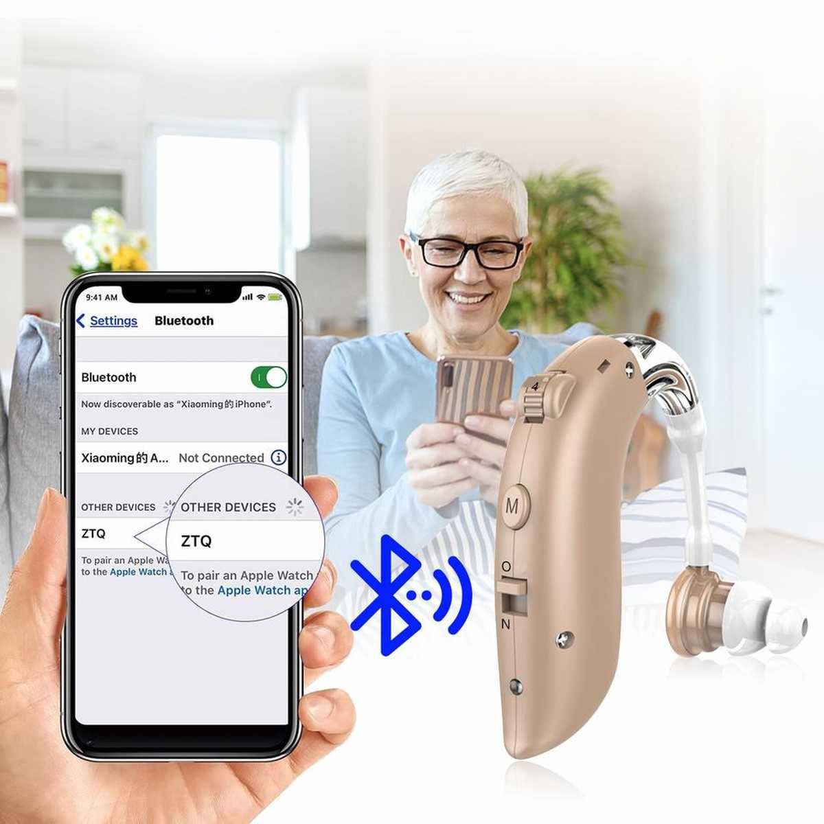 Rechargeable Bluetooth Hearing Aid - G25BT