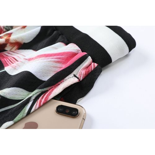 Basketball Pockets Knee Length Floral Running Men Five Short
