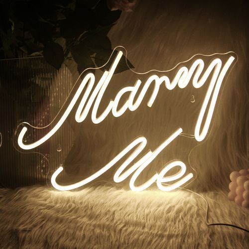 Ineonlife Will You Marry Me Neon Sign LED Light For