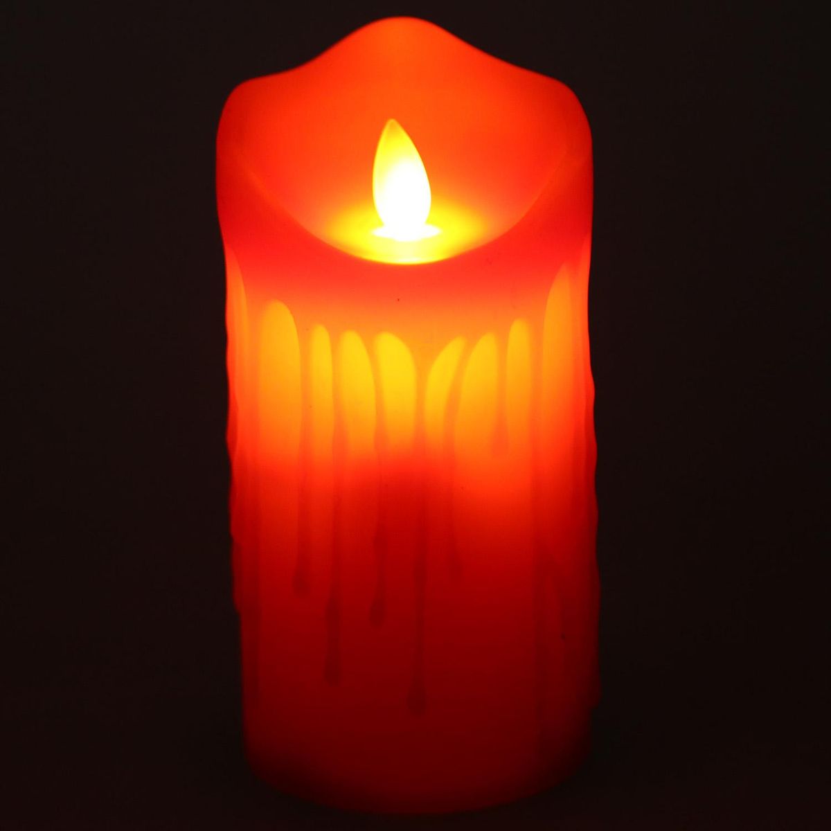 3D Flameless Led Pillar Candle with Remote Control, Battery Operate for Wedding and Home Decoration
