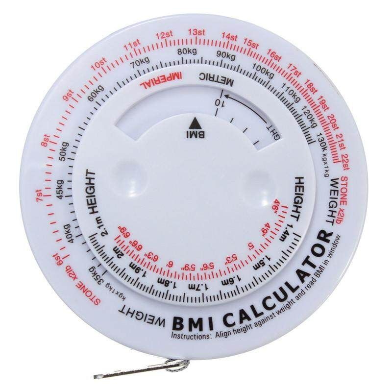 BMI Body Mass Index Retractable Tape 150cm Measure Calculator Diet Weight Loss Tape Measures Tools