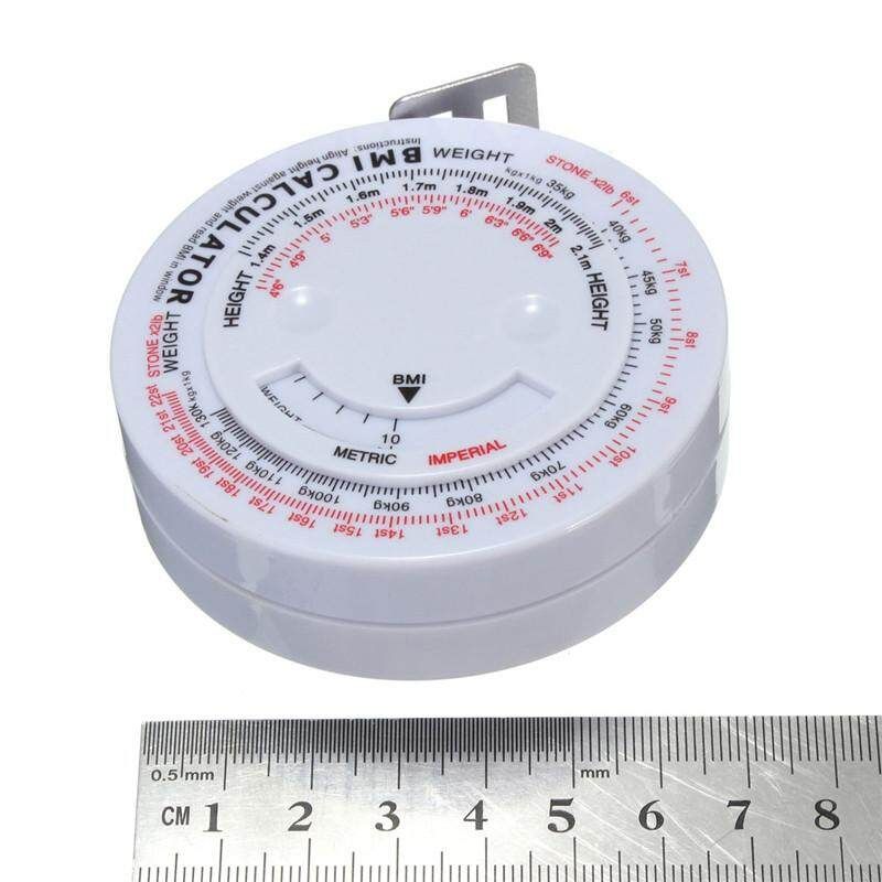 BMI Body Mass Index Retractable Tape 150cm Measure Calculator Diet Weight Loss Tape Measures Tools