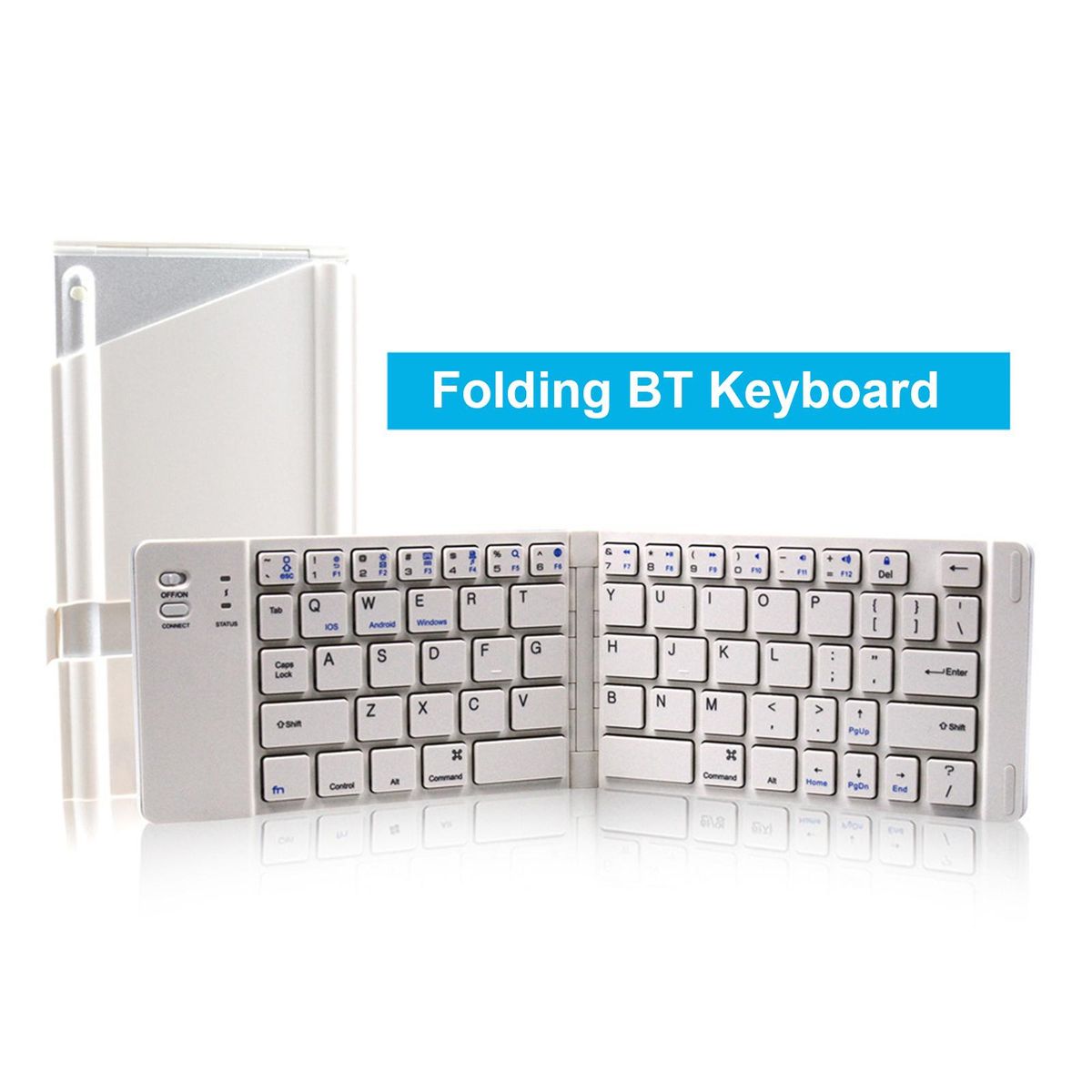 Folding Metal BT Keyboard (with case)