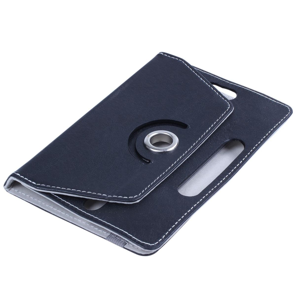 Universal Grip 360 degree Rotating PU Leather Case Cover