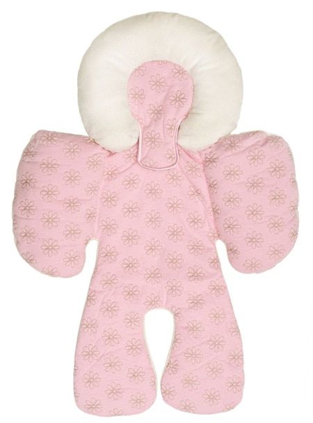 Coussin Pour Poussette De Bebe, Accessoires De Siege De Voiture, Doublure Thermique, Ceinture D'epaule Pour Enfant, Couverture De Protection Du Cou Pink Cushion
