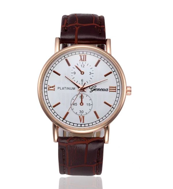 Top Luxury Brand Watch Famous Fashion Sports Cool Men Quartz Watches Wristwatch Gift For Male YZL355-Brown