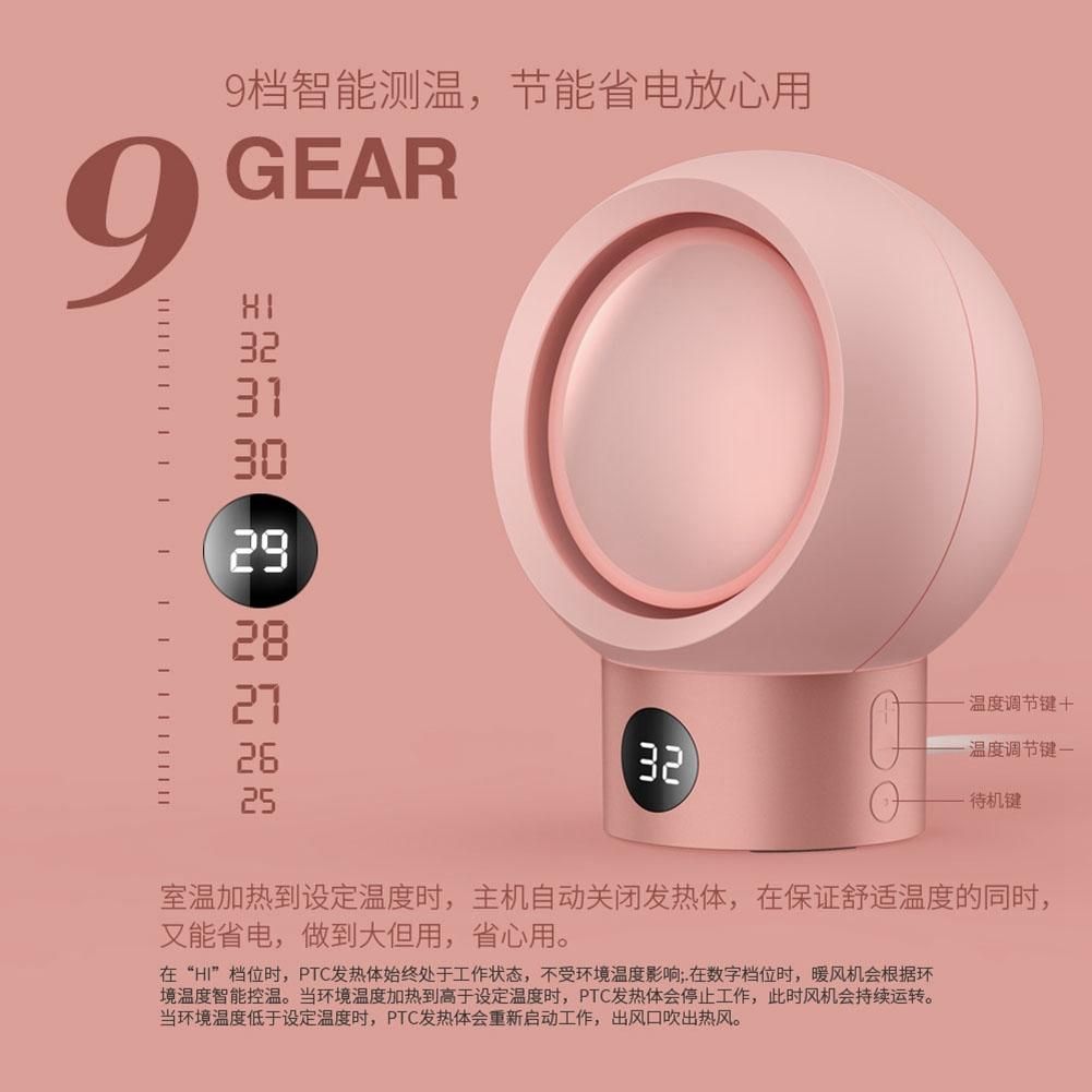 Electric Portable Winter Warmer Fan Desktop Air Heater Home