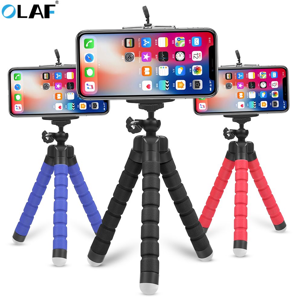 Flexible Tripod Phone Holder For IPhone 11 Pro Max Samsung Xiaomi Sponge Octopus Mobile Phone Stand Smartphone Tripod For Camera