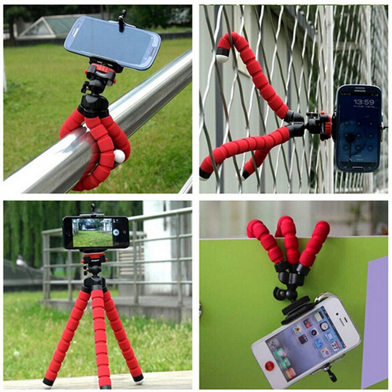 Flexible Tripod Phone Holder For IPhone 11 Pro Max Samsung Xiaomi Sponge Octopus Mobile Phone Stand Smartphone Tripod For Camera