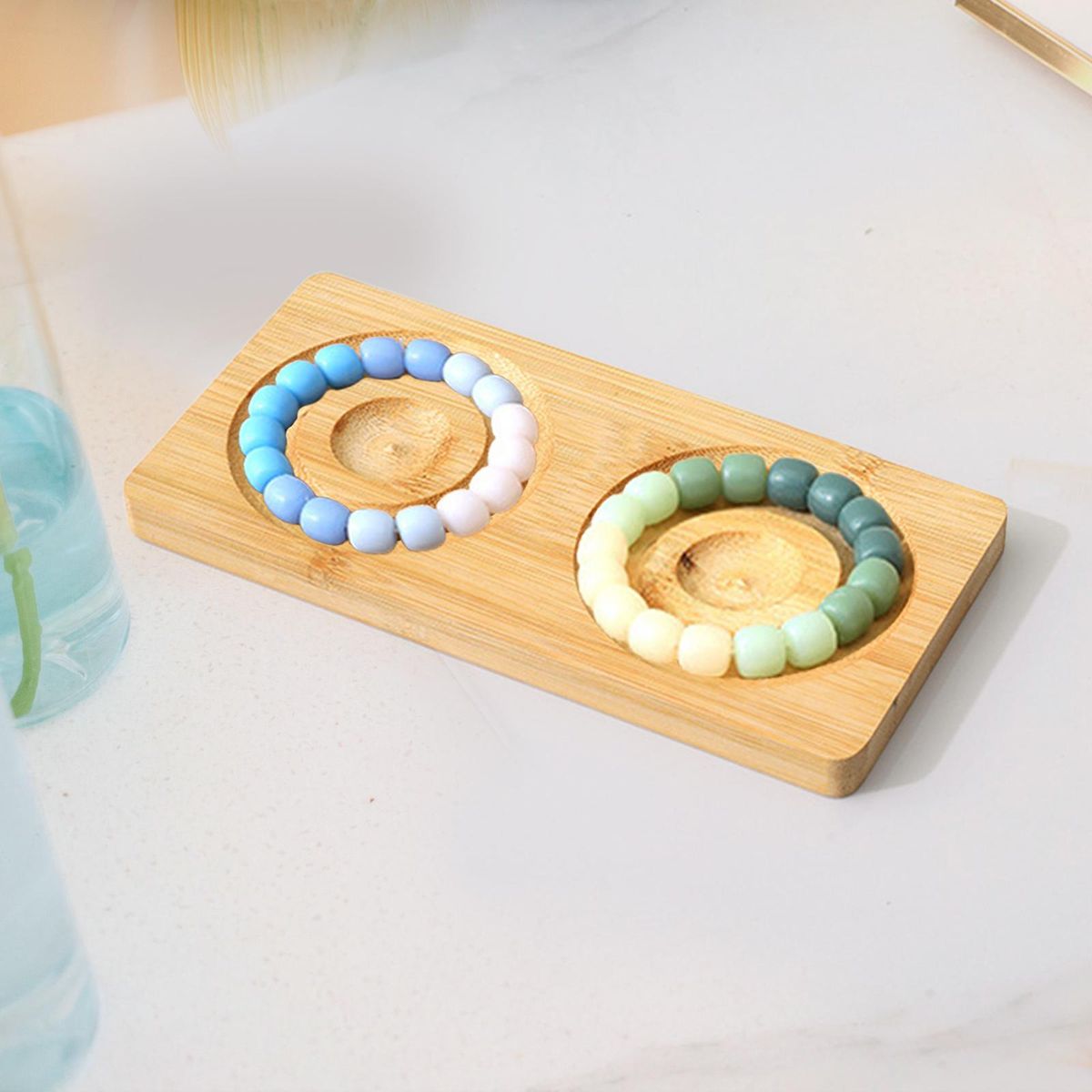 Jewelry Design Board Jewelry Tray Organizer Wooden Display Case 1 Tier