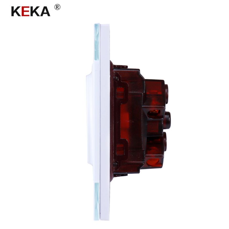 KEKA New EU Standard Pop Power Socket Outlet Panel Triple Wall Power Outlet Without Plug 3 Way Socket 16A Plug Power