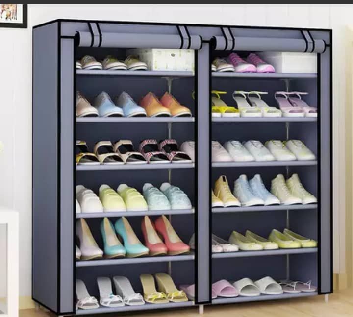 12 Layers  Double Column Shoe Rack