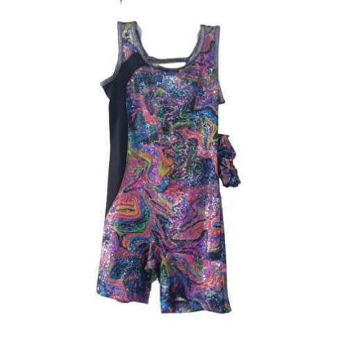 Baby Girl's Playsuit- Multicolor
