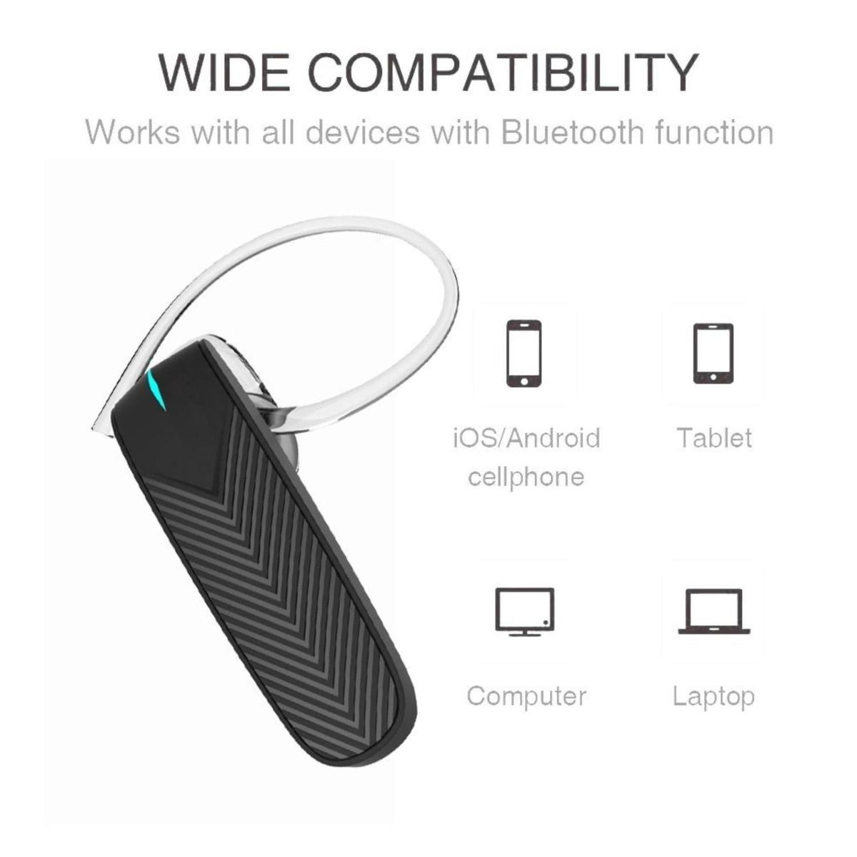 Mini Bluetooth Earpiece Wireless V4.1 Lightweight Invisible In Ear Headset Headphones With Mic For Car Work Business BDZ