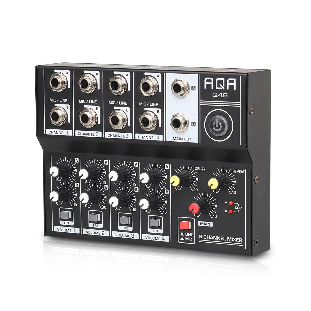 8 Channel Multifunctional USB Audio Mixer Portable Sound