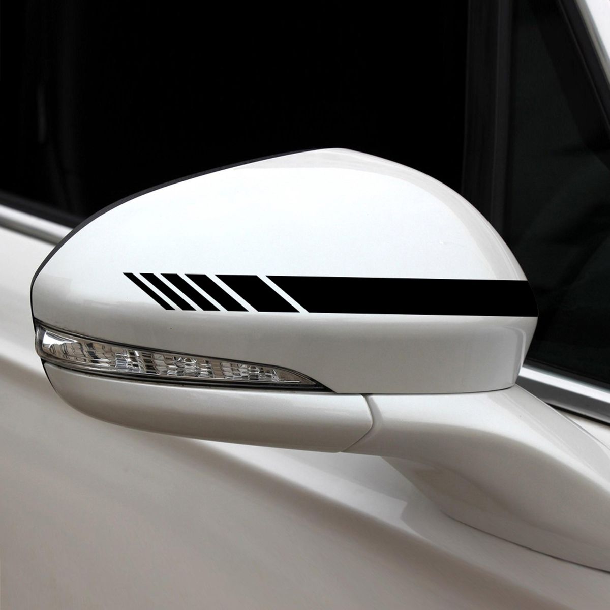 6PCS Car Stickers Strip Style Universal Car Hook Mirror Body