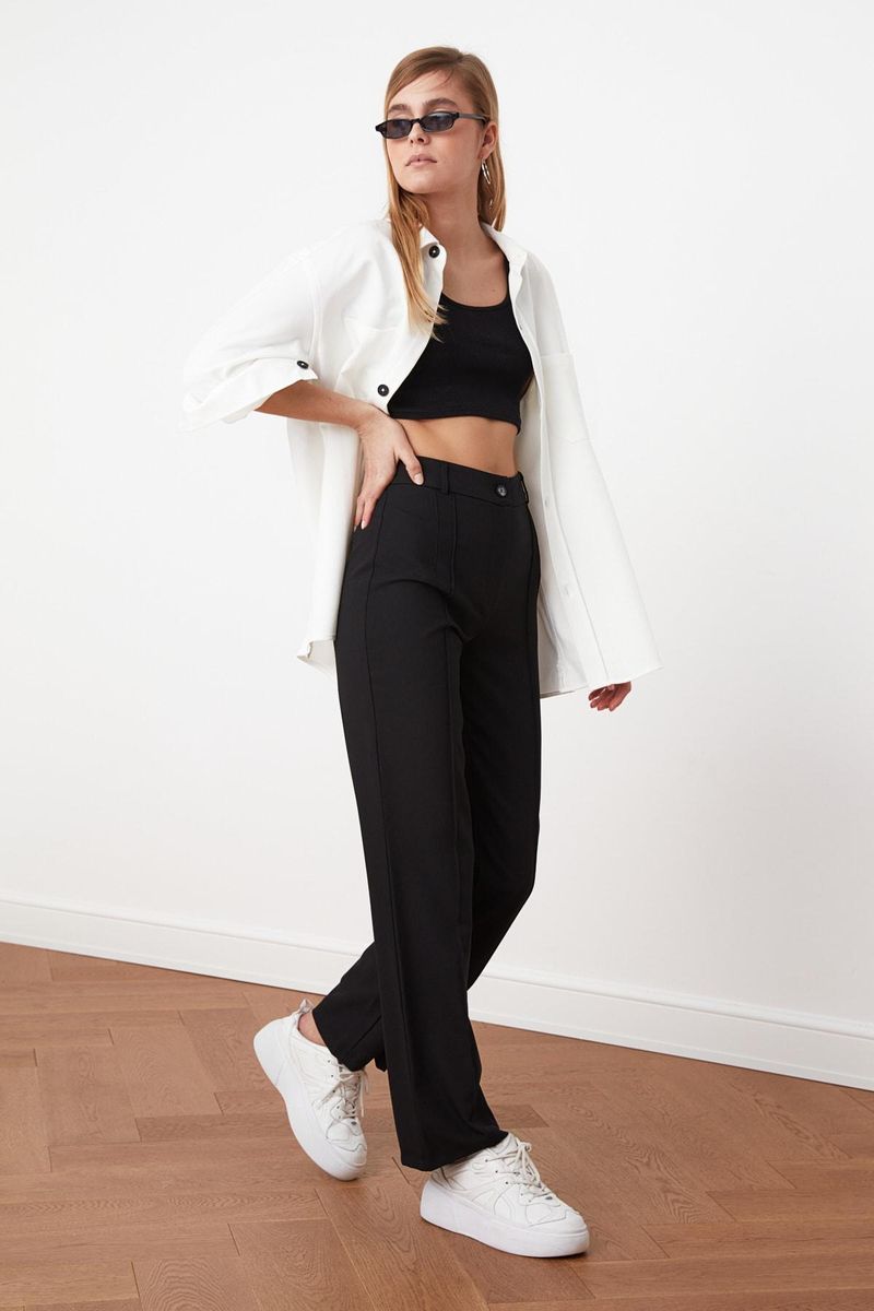 Pants - Black - Wide Leg