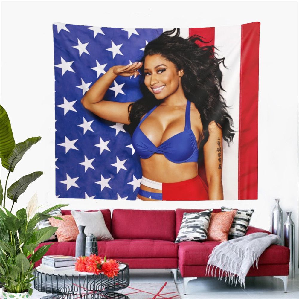 Nicki Minaj Flag American USA Banner Tapestry Wall Hanging