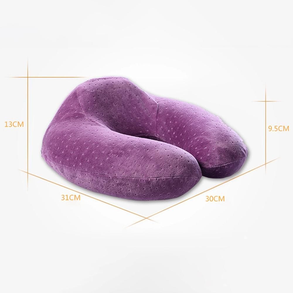 1Pc U-Shaped Neck Pillow Memory Foam Pillow Neck Head