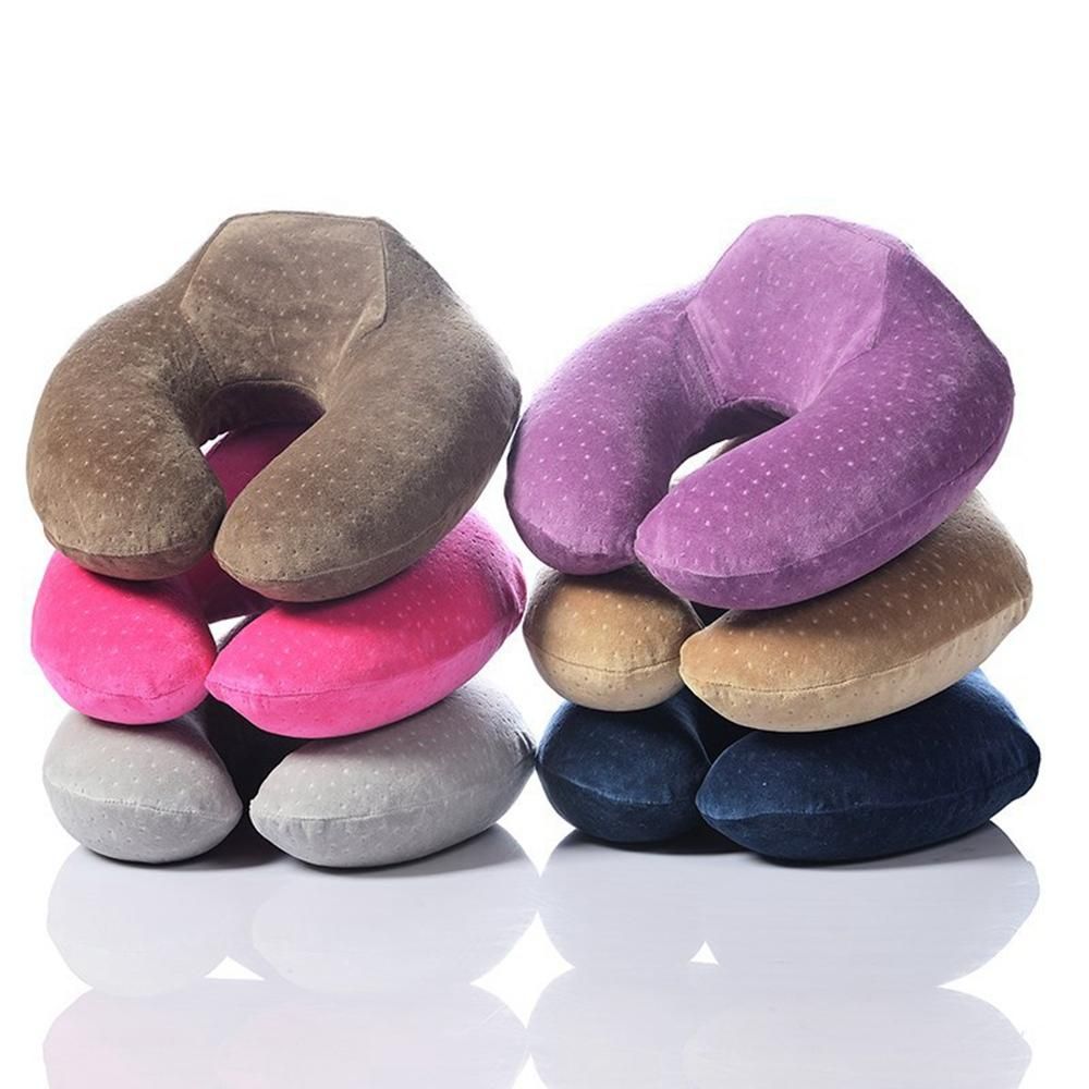 1Pc U-Shaped Neck Pillow Memory Foam Pillow Neck Head