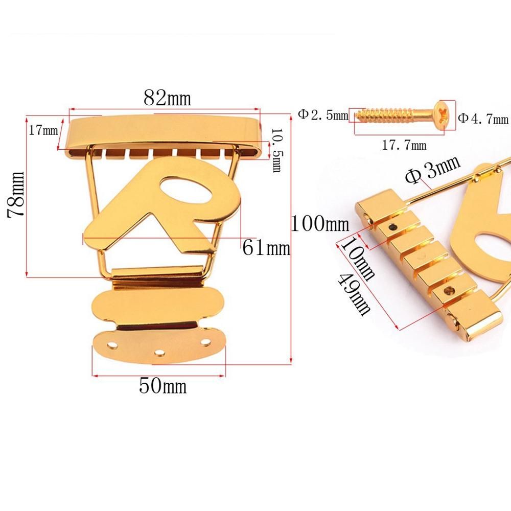 Jazz Bridge Guitar Tail Parts For 6-String Electric Guitar B